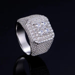 Load image into Gallery viewer, Large Octagon Moissanite Silver Ring
