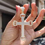 Load image into Gallery viewer, Moissanite Jesus Pendant, Moissanite Cross Pendant
