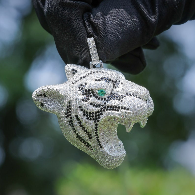 Tiger Pendant | Iced Out Pendant Real