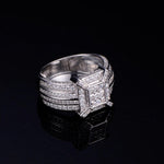 Load image into Gallery viewer, 1.60 ct Moissanite Ring Iced Out
