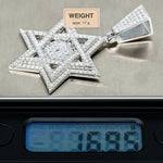 Load image into Gallery viewer, Hip Hop Pendant Silver, 4.24 ct Star 
