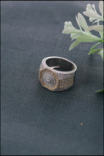 Load image into Gallery viewer, Two Tone Iced Out Ring
