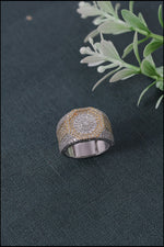 Load image into Gallery viewer, Two Tone Iced Out Ring
