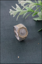 Load image into Gallery viewer, Two Tone Iced Out Ring

