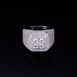Load image into Gallery viewer, Large Octagon Moissanite Silver Ring
