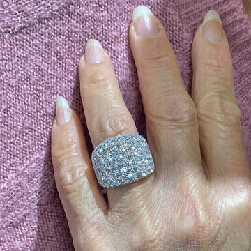 silver diamond engagement rings​