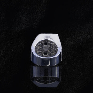 Hip Hop Initial Letter 'B' Iced Out Ring