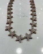 Load image into Gallery viewer, Mens Cuban Link Silver Chain Star Design
