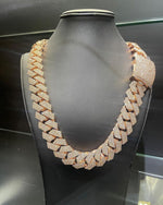 Load image into Gallery viewer, Cuban Link Gold Plated Chain 22MM 925 Silver
