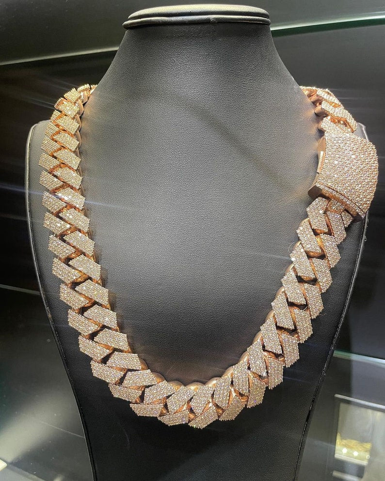 Cuban Link Gold Plated Chain 22MM 925 Silver