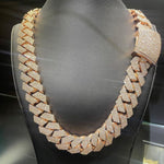 Load image into Gallery viewer, Cuban Link Gold Plated Chain 22MM 925 Silver
