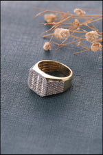 Load image into Gallery viewer, Men&#39;s Baguette Diamond Ring, Custom Iced Out Ring
