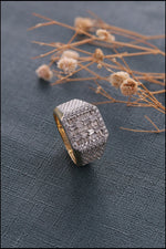 Load image into Gallery viewer, Men&#39;s Baguette Diamond Ring, Custom Iced Out Ring
