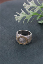 Load image into Gallery viewer, Two Tone Iced Out Ring
