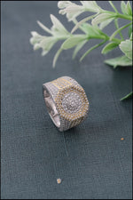 Load image into Gallery viewer, Two Tone Iced Out Ring
