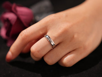 Cross Moissanite Rings for Men/Women