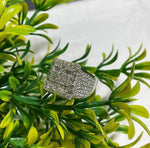 Load image into Gallery viewer, Iced Out Pinky Ring 925 Silver Custom Made Baguette
