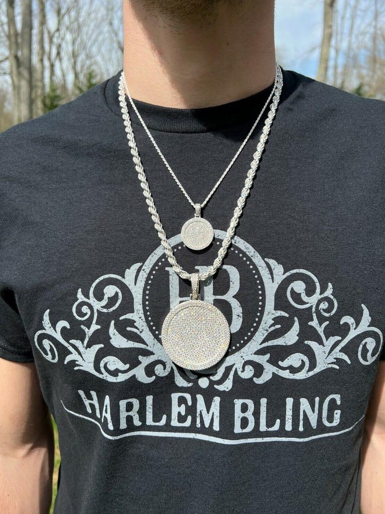 Iced Out Circle Pendant
