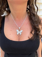 Load image into Gallery viewer, Custom Moissanite Pendant, Butterfly Iced Out Pendant
