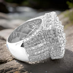 Load image into Gallery viewer, Luxury Oversized Moissanite Diamond Men&#39;s Ring
