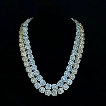 12mm Iced Out Diamond VVS Tennis Chain | Men's Jewelry | Diamond Necklace | Hip Hop Tennis Chain | Hip Hop Necklace | Iced Out Necklace image 2