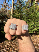 Load image into Gallery viewer, Moissanite Lit Legend Iced Out Ring - 925 Silver
