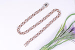 Load image into Gallery viewer, Cuban Link Chain Diamond Silver With Rose Gold
