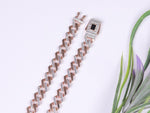 Load image into Gallery viewer, Cuban Link Chain Diamond Silver With Rose Gold
