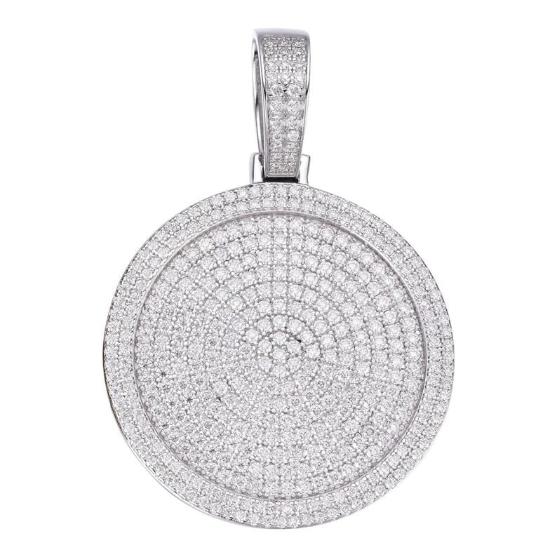 Iced Out Circle Pendant