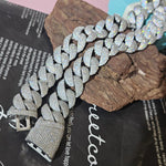 Load image into Gallery viewer, Iced Out 24mm Miami Cuban Link Chain,Mirco Pave Diamond Necklace,Hip Hop Jewelry image 5