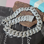 Load image into Gallery viewer, Iced Out 24mm Miami Cuban Link Chain,Mirco Pave Diamond Necklace,Hip Hop Jewelry image 6