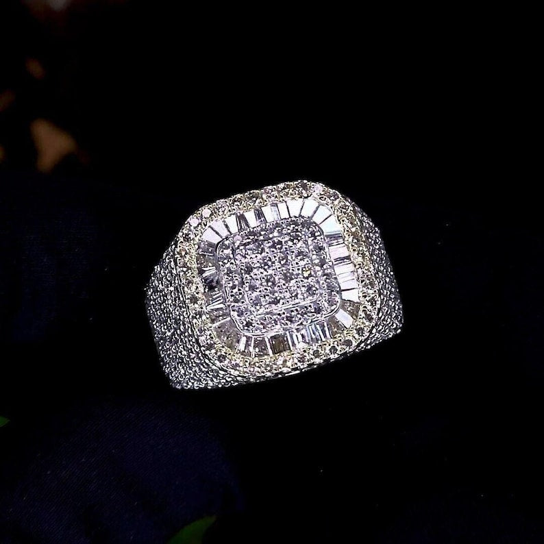 Champion Ring | Full Ice out Baguette Diamond Ring