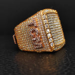 Load image into Gallery viewer, Men Jewelry Custom Name Sign Ring Yellow Gold Plated
