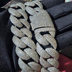 Load image into Gallery viewer, Hip Hop 24mm Big Heavy Miami Cuban Link Chain,Iced Out Necklace for Rapper Men