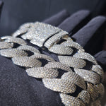 Load image into Gallery viewer, Iced Out 24mm Miami Cuban Link Chain,Mirco Pave Diamond Necklace,Hip Hop Jewelry image 7