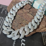 Load image into Gallery viewer, Iced Out 24mm Miami Cuban Link Chain,Mirco Pave Diamond Necklace,Hip Hop Jewelry image 13