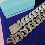 Load image into Gallery viewer, Iced Out 24mm Miami Cuban Link Chain,Mirco Pave Diamond Necklace,Hip Hop Jewelry image 10