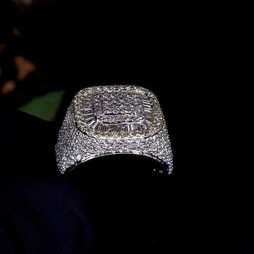 Champion Ring | Full Ice out Baguette Diamond Ring