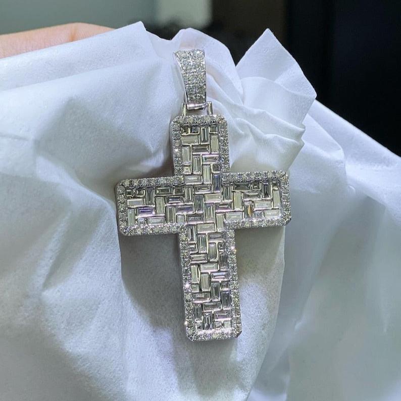 Iced Out Cross Pendant