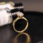 Load image into Gallery viewer, Tulip Set Marquise Cut Moissanite Engagement Ring, Cathedral Setting Wedding Ring, Marquise Affordable Engagement Ring, Anniversary Ring image 6