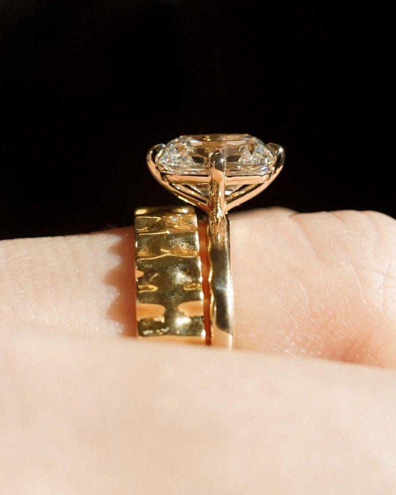 Cathedral-style 3ct cushion solitaire engagement ring with lab grown diamond, prong mount, and straight shank design. A forever bridal or promise ring for her—an elegant and ethical birthday gift that reflects your love and commitment.