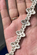 Load image into Gallery viewer, Unique Men's Green Peridot Marquise Cut Bracelet, Infinity Link &amp; VVS Diamond, Four-Leaf Clover Charm, Tester Approved image 5