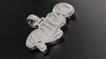 Load image into Gallery viewer, Moissanite Custom Pendant in 925 Silver, Any Letters Customize Chain, Mens Custom Chain, Pass Diamond Tester, Custom Necklace For Men image 6
