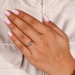 Load image into Gallery viewer, Handmade ring featuring a round cut diamond in a unique and personalized design.