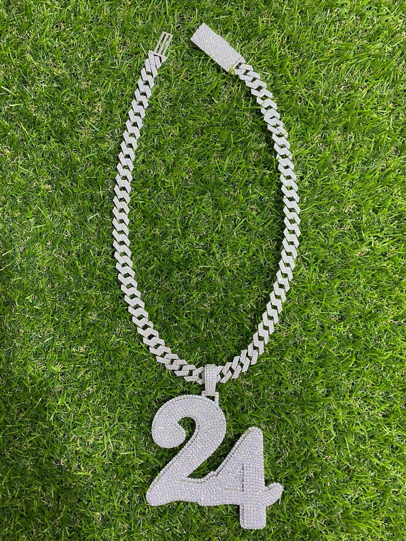 custom moissanite pendant in 925 silver, iced out pendant in vvs moissanite, hip hop pendant, customize any letters or number, 4 inch height iced out chain pass diamond tester, best birthday gift