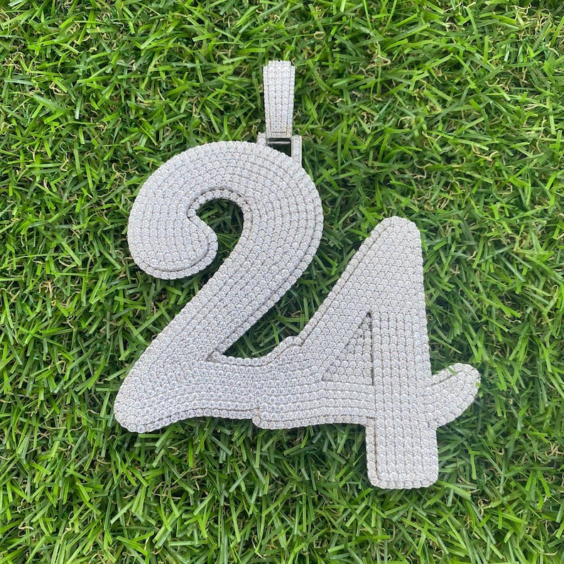 custom moissanite pendant in 925 silver, iced out pendant in vvs moissanite, hip hop pendant, customize any letters or number, 4 inch height iced out chain pass diamond tester, best birthday gift
