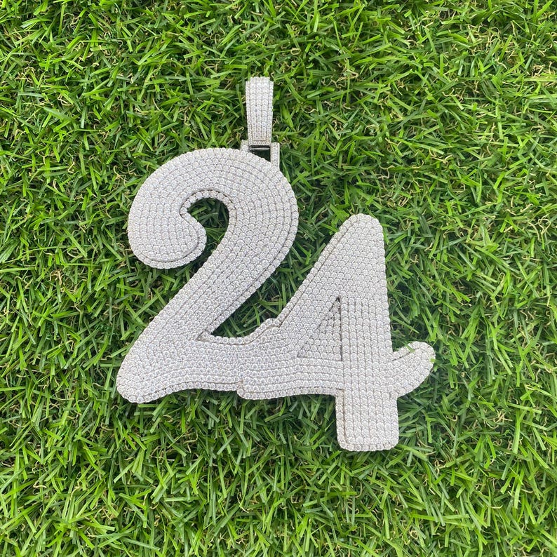 custom moissanite pendant in 925 silver, iced out pendant in vvs moissanite, hip hop pendant, customize any letters or number, 4 inch height iced out chain pass diamond tester, best birthday gift