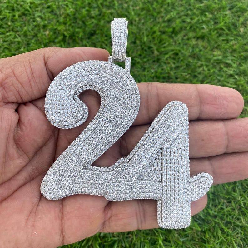 custom moissanite pendant in 925 silver, iced out pendant in vvs moissanite, hip hop pendant, customize any letters or number, 4 inch height iced out chain pass diamond tester, best birthday gift