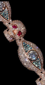 Load image into Gallery viewer, mens 10k gold diamond bracelet