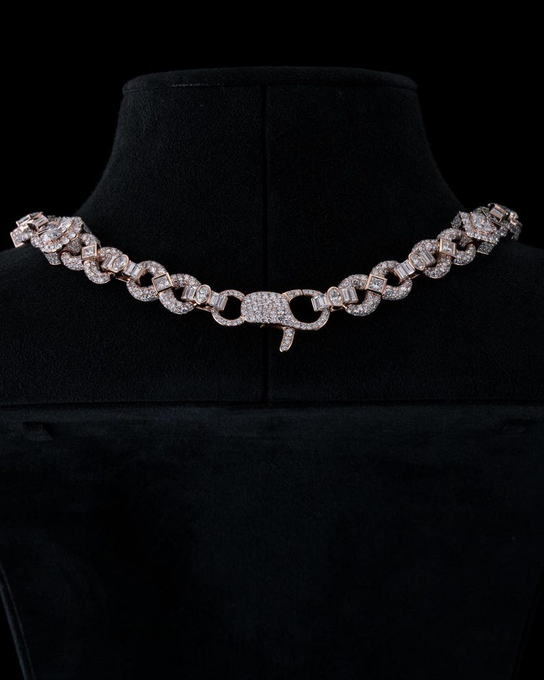 luxury baguette cz cuban chain